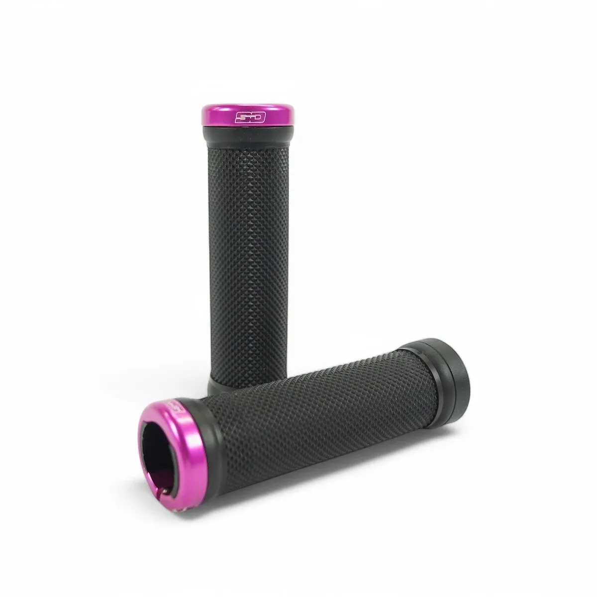 SD Bmx/Mtb Lock On Grip V2 Black/Pink Clamps